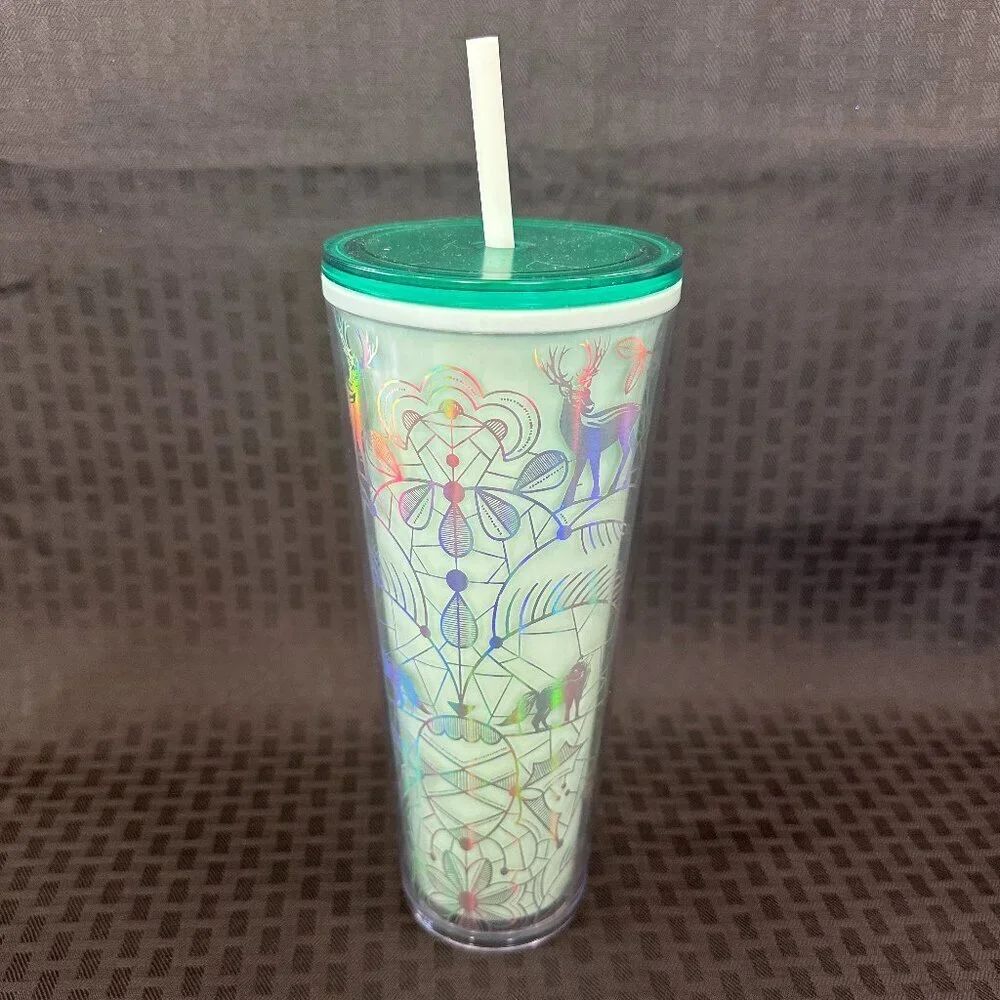 Starbucks Holiday 2022 Collection Woodland Mint Color Changing Venti Tumbler
